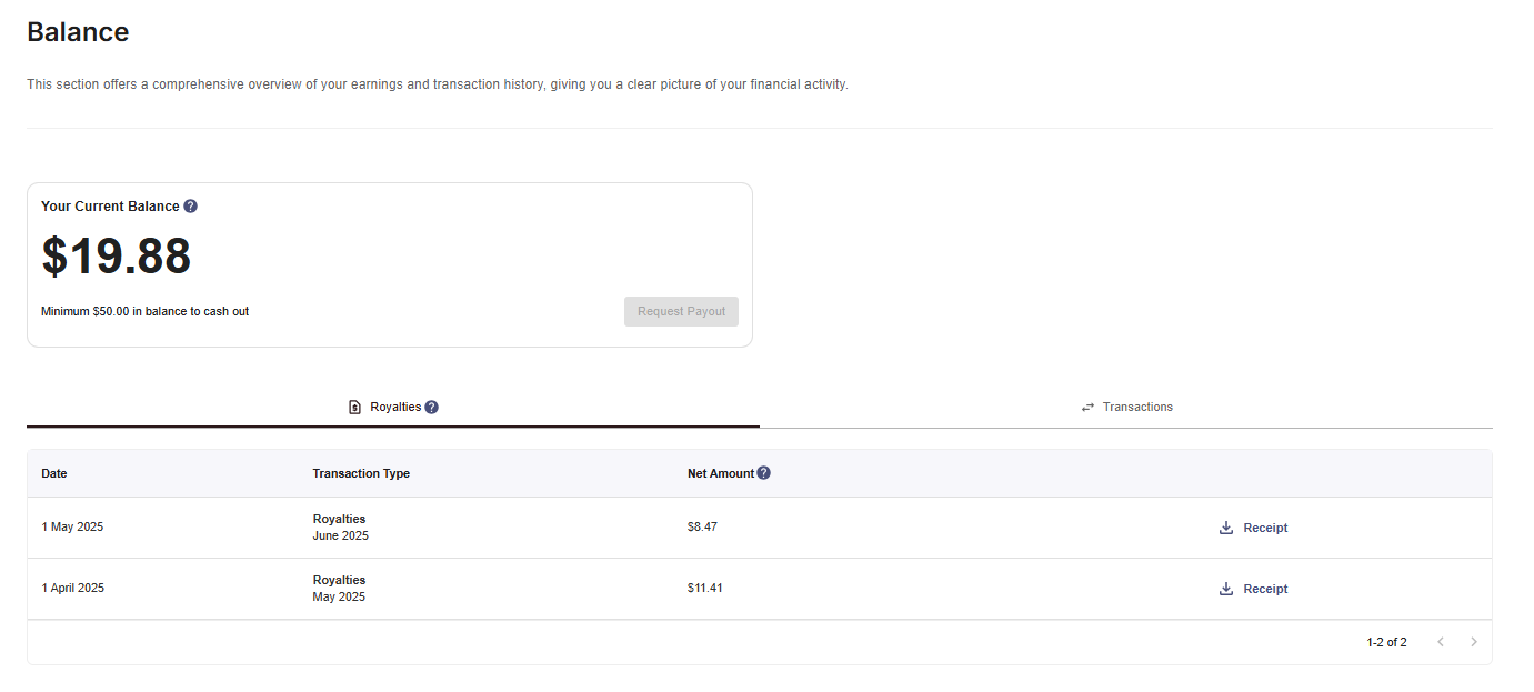 Request Payout